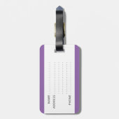 私おもしろいのバッグの付いたラッ書グタグ ラゲッジタグ (裏面縦)