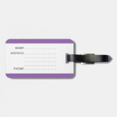 私おもしろいのバッグの付いたラッ書グタグ ラゲッジタグ (裏面横)