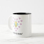 私おもしろいのバレンタイン ツートーンマグカップ (正面左)