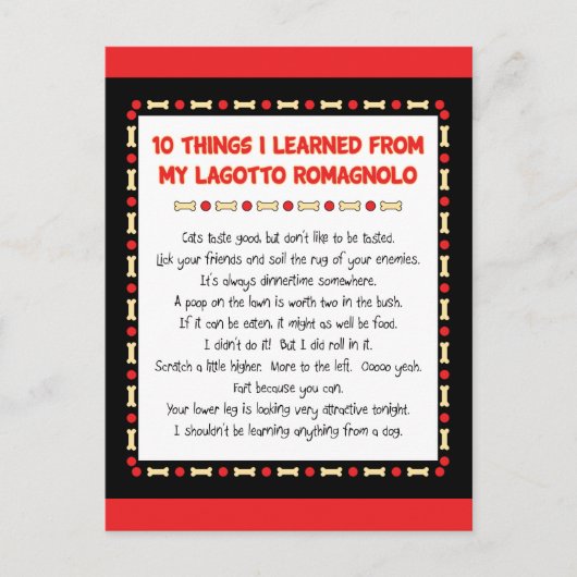 私おもしろいのラゴッ学ト・ロマグノロの物 ポストカード (正面)