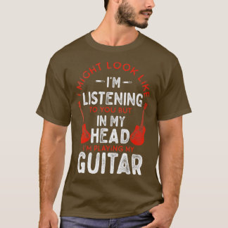 私おもしろいのヴィンタグに見えるギタ聞ー Tシャツ
