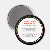 私おもしろいの学シーズー（犬）Tzuから マグネット (正面/裏面)