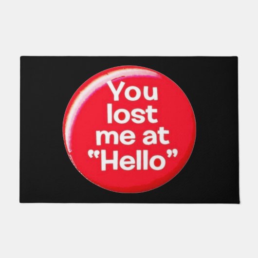 私おもしろいの引用文失ったを ドアマット (正面)