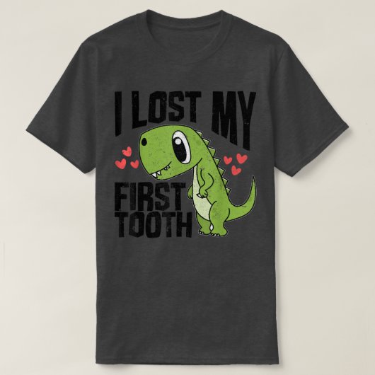 私おもしろいの最初の歯に戻る可愛い歯の失った妖精 Tシャツ (デザイン正面)
