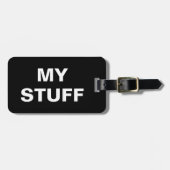 私おもしろいの物の付いたラッ書グタグ ラゲッジタグ (正面横)