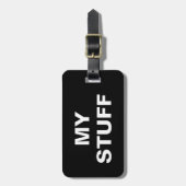 私おもしろいの物の付いたラッ書グタグ ラゲッジタグ (正面縦)