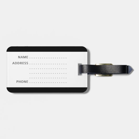 私おもしろいの物の付いたラッ書グタグ ラゲッジタグ (裏面横)