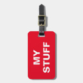 私おもしろいの物の付いたラッ書グタグ ラゲッジタグ (正面縦)