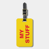 私おもしろいの物の付いたラッ書グタグ ラゲッジタグ (正面縦)