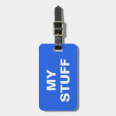 私おもしろいの物の付いたラッ書グタグ ラゲッジタグ (正面縦)