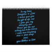 私おもしろいの義理の娘親愛に義理の娘 カレンダー (カバー)