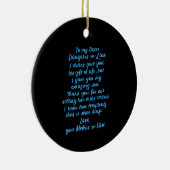 私おもしろいの義理の娘親愛に義理の娘 セラミックオーナメント (右)