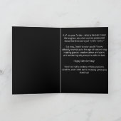 私おもしろいの若者への死神の死50誕生日 カード (内部)