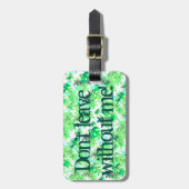 私おもしろいの離れ無料のパタ離れーン ラゲッジタグ (正面縦)