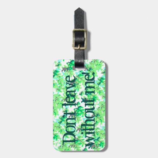 私おもしろいの離れ無料のパタ離れーン ラゲッジタグ (正面縦)