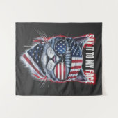 私おもしろいの顔に言おもしろいえ タペストリー (正面(横))