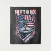 私おもしろいの顔に言おもしろいえ タペストリー (正面)