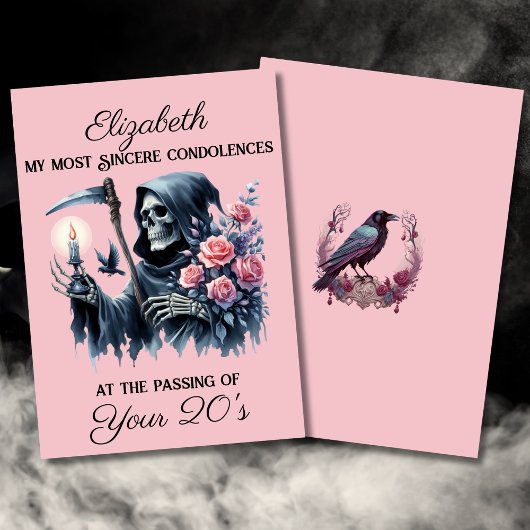 私おもしろいの30歳の誕生日に死神 カード