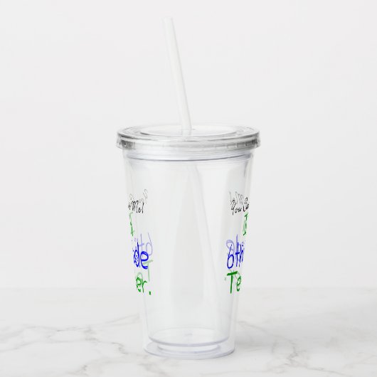 私おもしろいの6年生の先生 アクリルタンブラー (左)