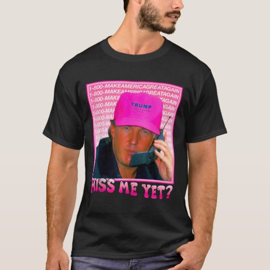 私おもしろいはまだプ恋しく思ンプピンク Tシャツ (正面)