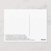 私おもしろいはア生き延びメ素晴らしリカ太陽の食 ポストカード (裏面)