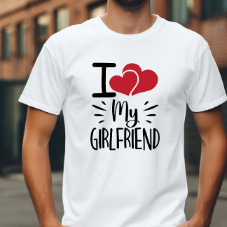私おもしろいはガールフレンドの男性が大好き Tシャツ