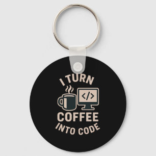 私おもしろいはコーヒーを暗号にする キーホルダー