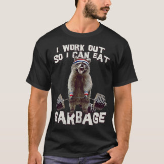 私おもしろいはゴミを出せるように働いて食べいる Tシャツ