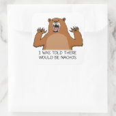 私おもしろいはナチョスベアがあると言われた スクエアシール (バッグ)