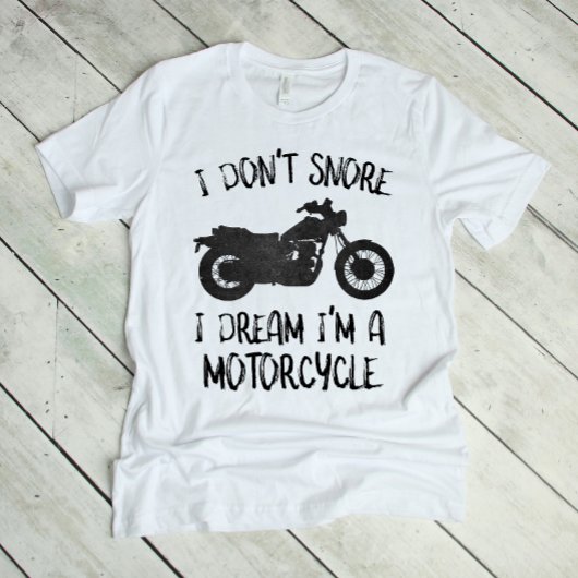 私おもしろいはバイクの夢を見て泣かない Tシャツ