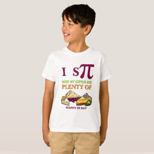 私おもしろいはパイの多くをスパイ幸せなパイ日の子供 Tシャツ