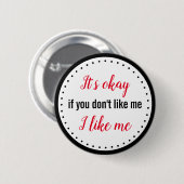 私おもしろいはボタンが好き 缶バッジ (正面&裏面)