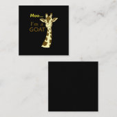 私おもしろいはヤギモーだ紛らわしいキリン スクエア名刺 (正面/裏面)