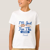 私おもしろいはラッツのハッピーハヌカーのためにここに来ている Tシャツ (正面)