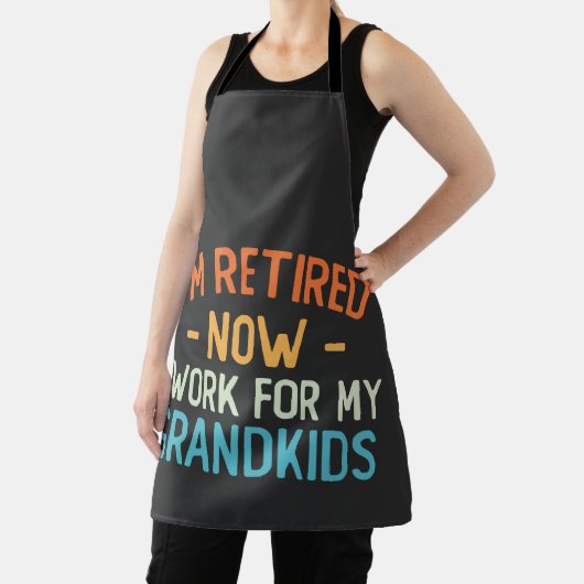 私おもしろいは今退職した孫の世話をする エプロン (インサイチュ)