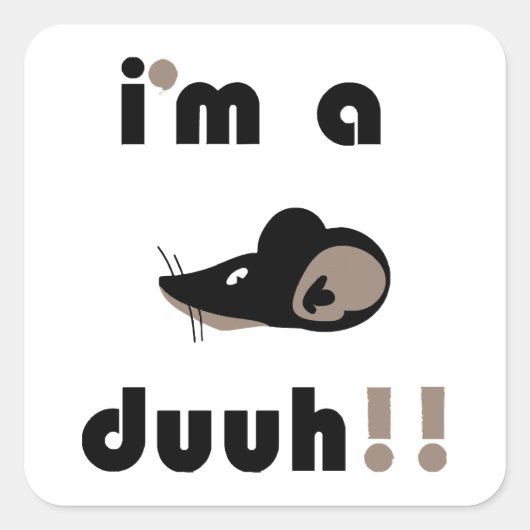 私おもしろいは口が利く!! スクエアシール (正面)