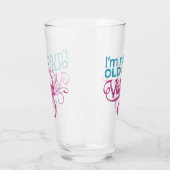 私おもしろいは古くはないヴィンテージ引用文 タンブラーグラス (左)