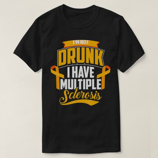 私おもしろいは多発性硬化症飲のCooを持っていない Tシャツ (デザイン正面)