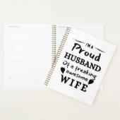 私おもしろいは妻誇りを持ったの夫で素晴らしす プランナー手帳 (ディスプレー)