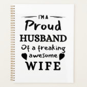 私おもしろいは妻誇りを持ったの夫で素晴らしす プランナー手帳 (正面)