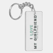 私おもしろいは彼女の時それが大好き キーホルダー (正面左)