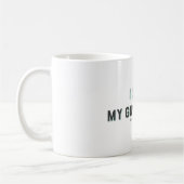 私おもしろいは彼女の時それが大好き コーヒーマグカップ (左)