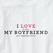 私おもしろいは彼氏が大好き Tシャツ