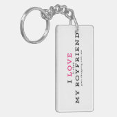 私おもしろいは彼氏のキーチェーンが大好き キーホルダー (正面左)