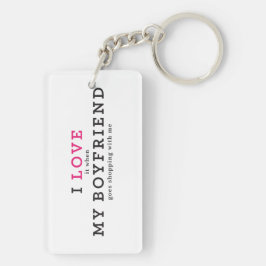 私おもしろいは彼氏のキーチェーンが大好き キーホルダー