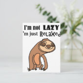 私おもしろいは怠け者ではなく、ただのスロス・カルリラックストゥーンだ ポストカード (スタンド正面)