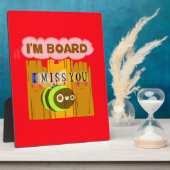 私おもしろいは恋しく思退屈だ フォトプラーク (側面)