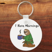 私おもしろいは朝のスローアニメが嫌い キーホルダー (正面)