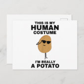 私おもしろいは本当にポテトだ シーズンポストカード (正面/裏面)