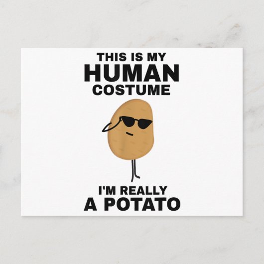私おもしろいは本当にポテトだ シーズンポストカード (正面)
